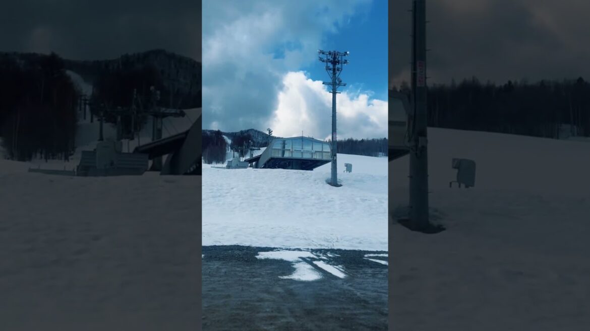 4月份的北海道富良野滑雪场 Furano Ski Resort in Hokkaido in April #shorts #snowboarding #snowman #bc #furano