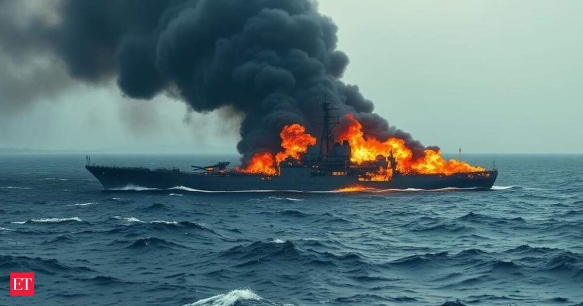 US Navy ship on fire; USS New Orleans engulfed in fire off Okinawa coast, crews fight to contain blaze US Navy ship on fire; USS New Orleans engulfed in fire off Okinawa coast, crews fight to contain blaze