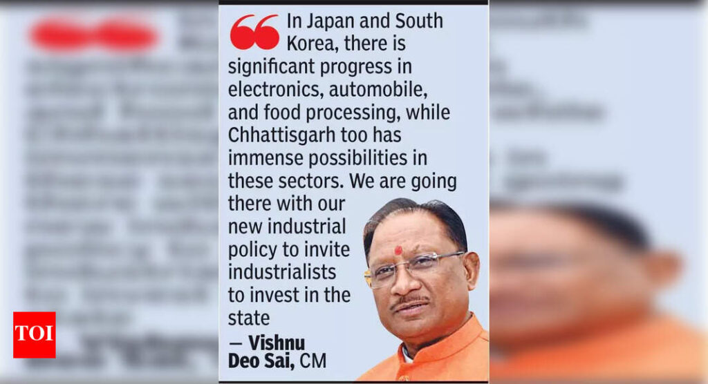 CM Sai embarks on 10-day tour to Japan & S Korea | Raipur News