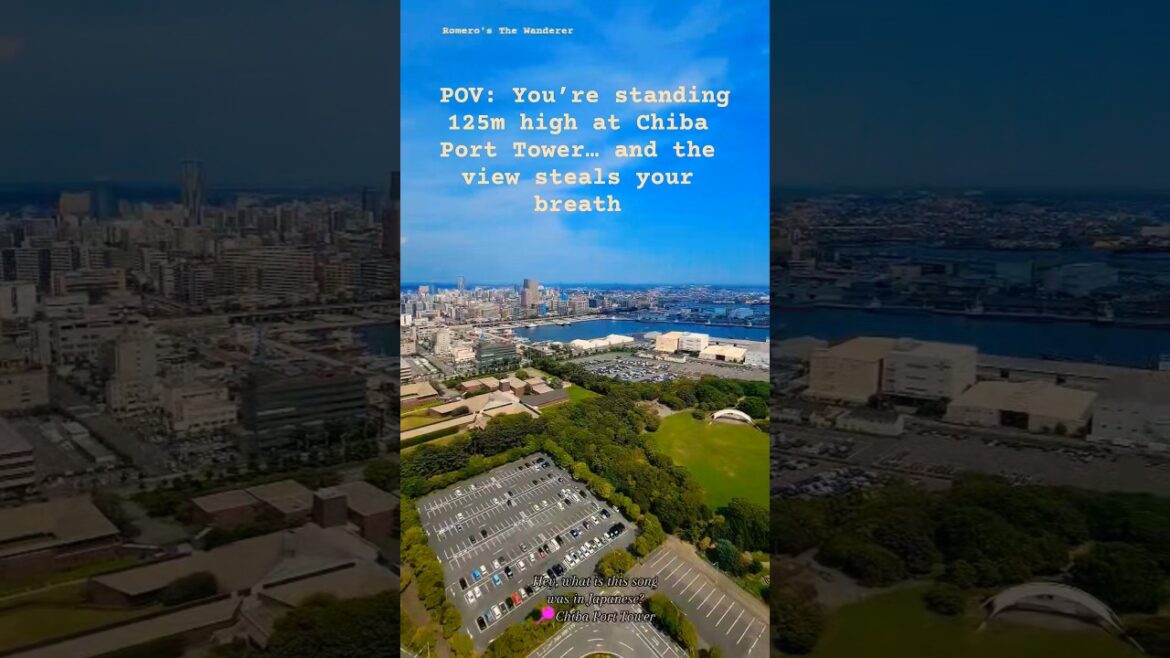Chiba Port Tower: where sky meets sea  #shorts #fyp  #japan   #chibaprefecture #RomerosTheWanderer