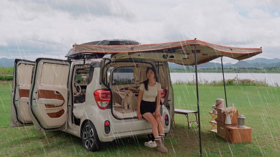 ⛈️갑작스런 폭우 속 레이와 투명어닝텐트로 강가 앞 힐링 우중캠핑 | 사연을 그려드리는 그림여행🌻| 저속노화식단 |빗소리ASMR | 댓글이벤트 ⛈️갑작스런 폭우 속 레이와 투명어닝텐트로 강가 앞 힐링 우중캠핑 | 사연을 그려드리는 그림여행🌻| 저속노화식단 |빗소리ASMR | 댓글이벤트