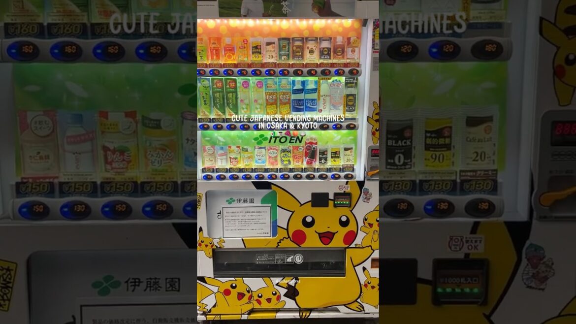 Cute Japanese vending machines in Osaka & Kyoto π§βοΈπ΅ #shorts Cute Japanese vending machines in Osaka & Kyoto π§βοΈπ΅ #shorts