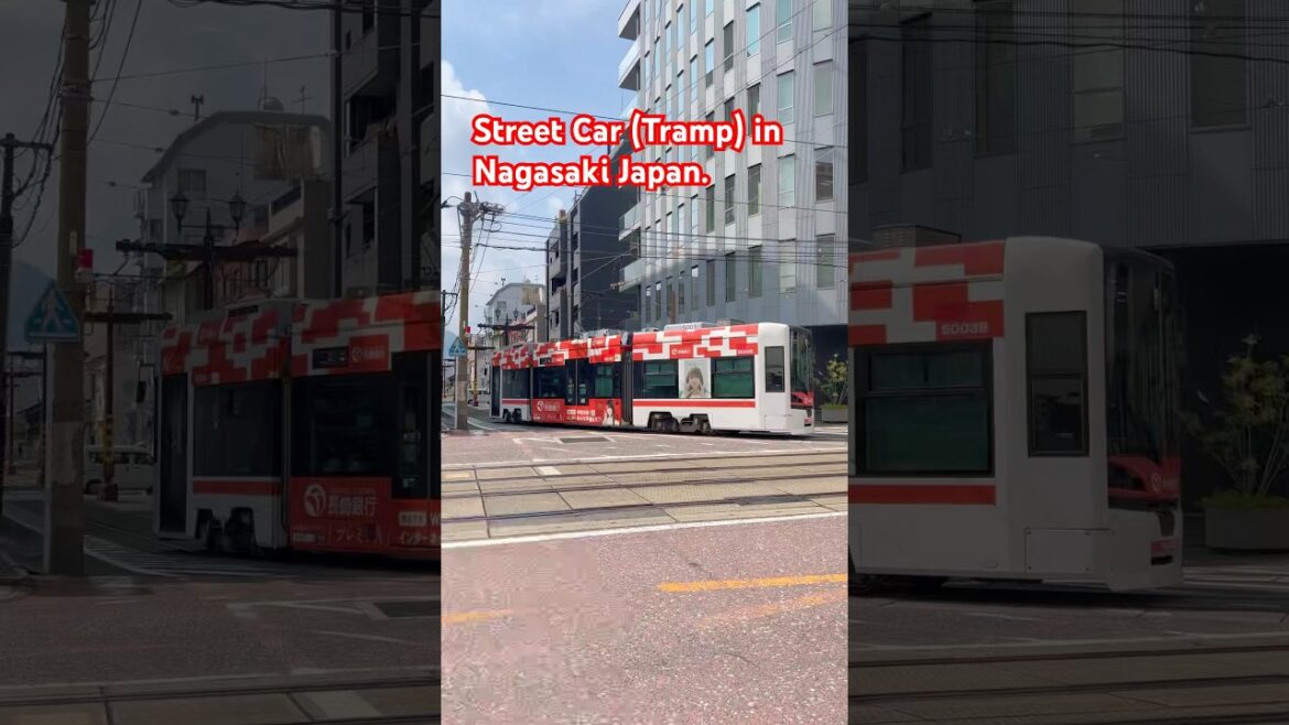 Street Car (TRAMP) Nagasaki Japan #ytshorts #travel #japan #streetcartramp