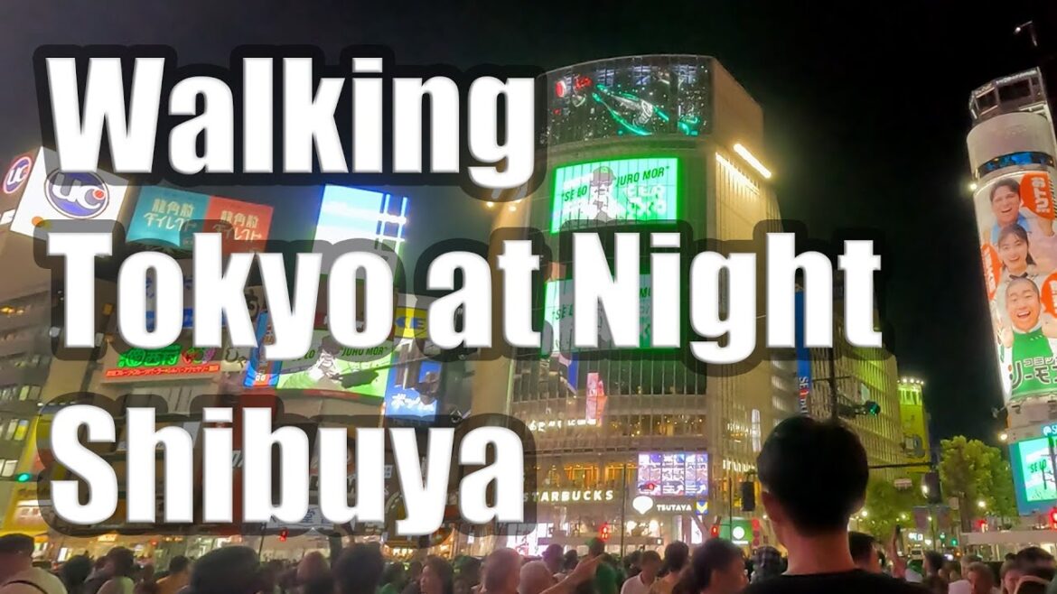 Walking Tokyo at Night: Shibuya's Neon Wonderland (4K HDR) [No Commentary]