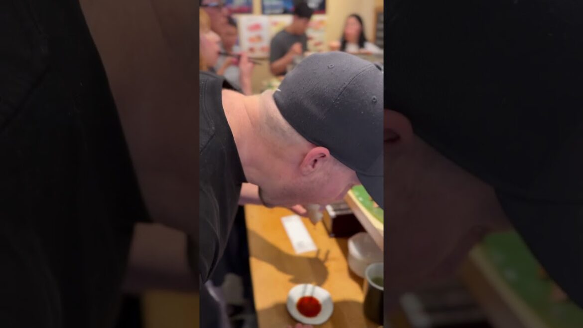 First Time Eating Sushi In Japan 🇯🇵 🍣#travel #sushi #foodie #japan