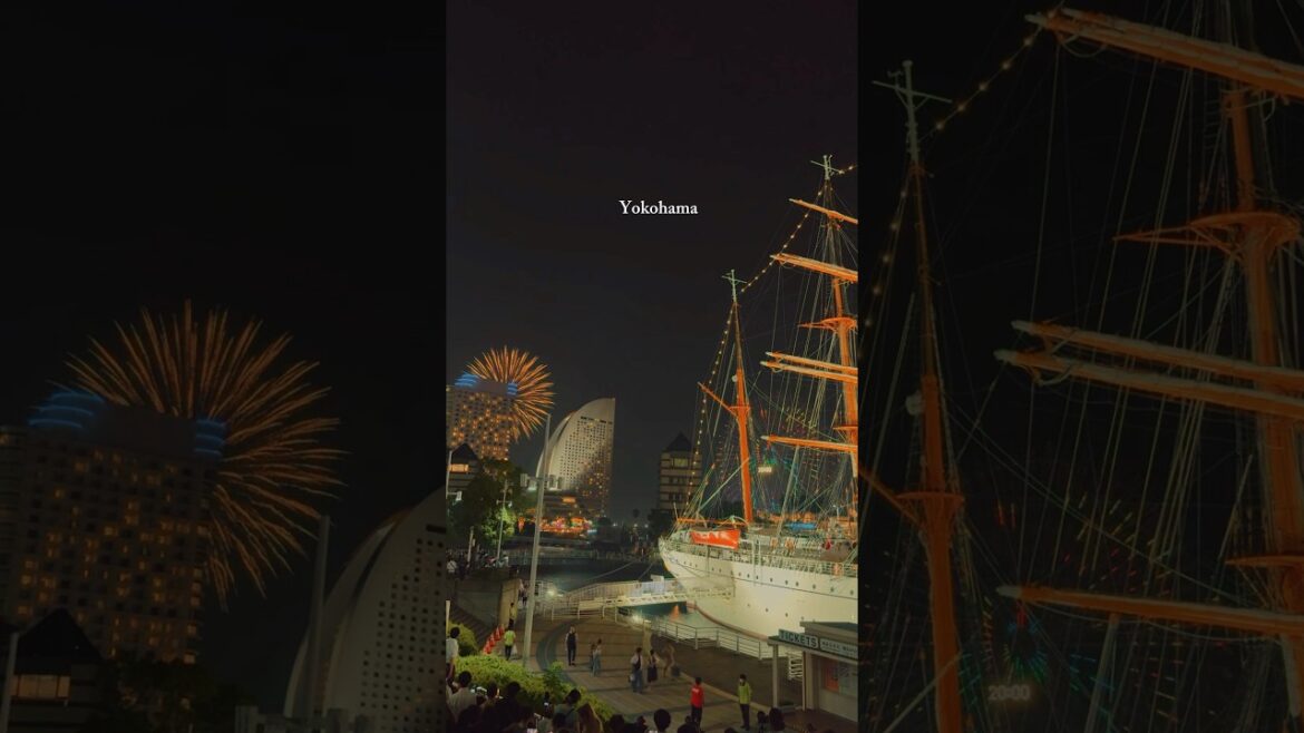 Yokohama #japan #yokohama #fireworks #shorts #shortvideo #viral #viralshorts