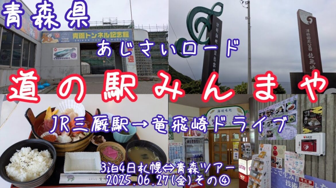 元気な風が吹いている【道の駅みんまや】お昼ごはんに大漁刺身定食(2025.06.27その④)札幌⇔青森3泊4日ツアー２日目