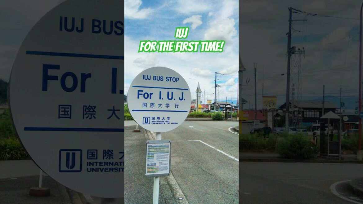 First Day at IUJ | Urasa to Campus | School Bus #iuj #japan #niigata #shorts