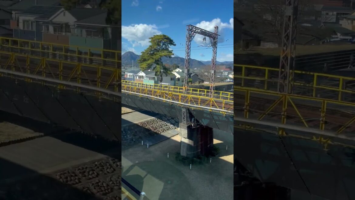 Stunning Mt Fuji in the distance from the train