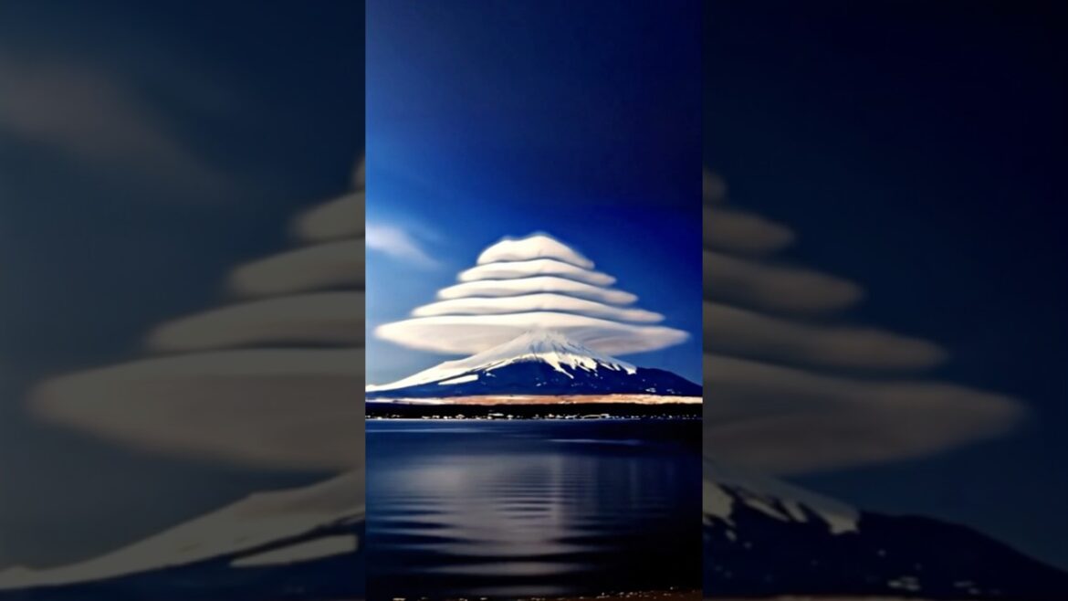 Lenticular clouds, Mount Fuji, Incredible Destinations #travel #short