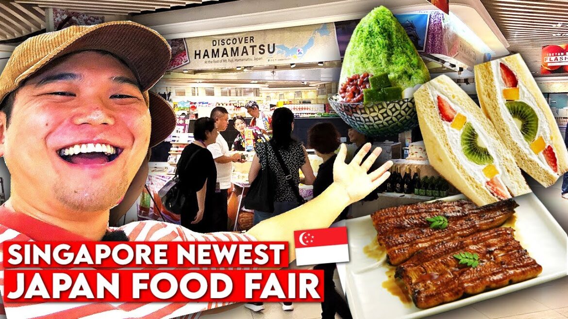 I Visit Singapore’s NEWEST Japanese Food Fair (eating everything!)