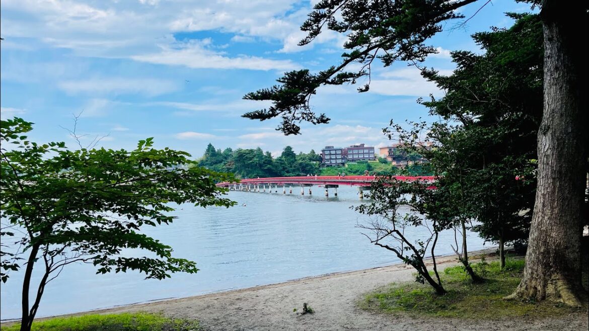 The Red bridge (Fukuurabashi Bridge ) sendai Miyagi,Japan|| 福浦橋