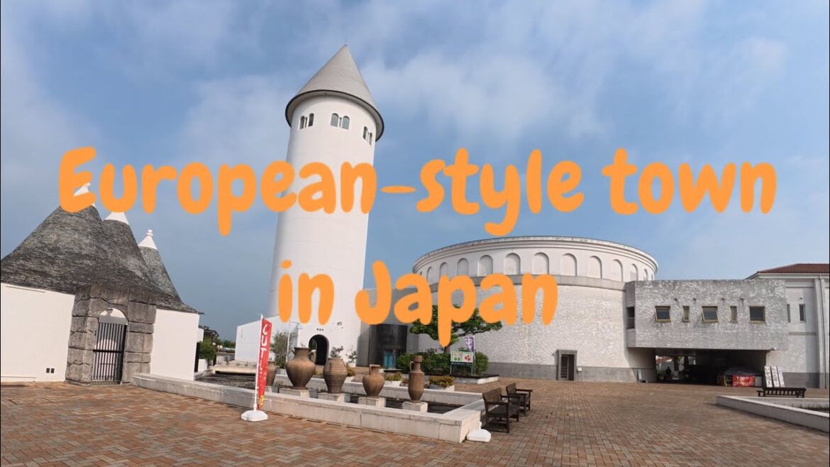 European-Style Town in Okayama Japan European-Style Town in Okayama Japan