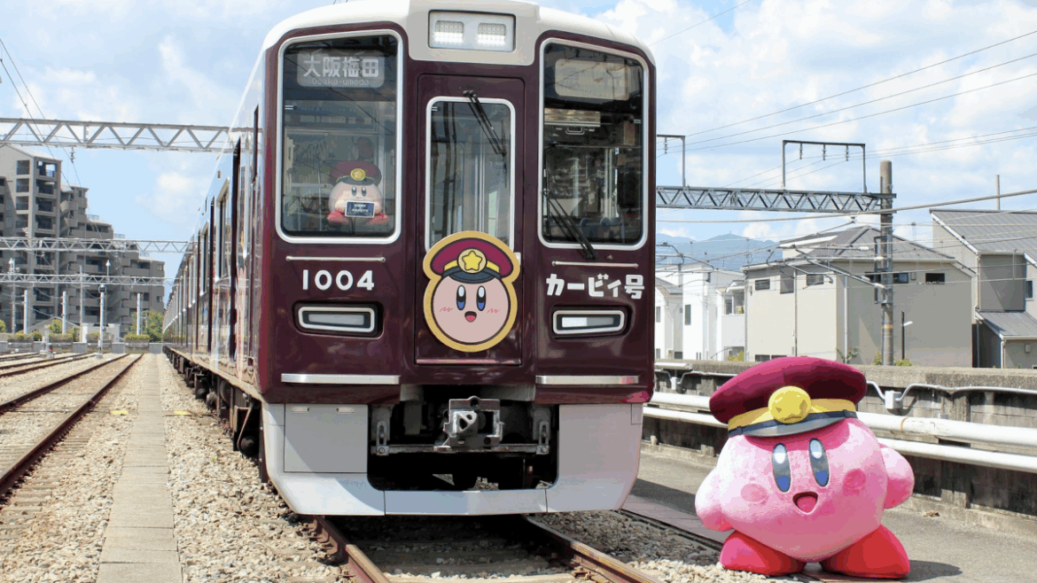 Kirby Hankyu Train in Japan Hanshin area
