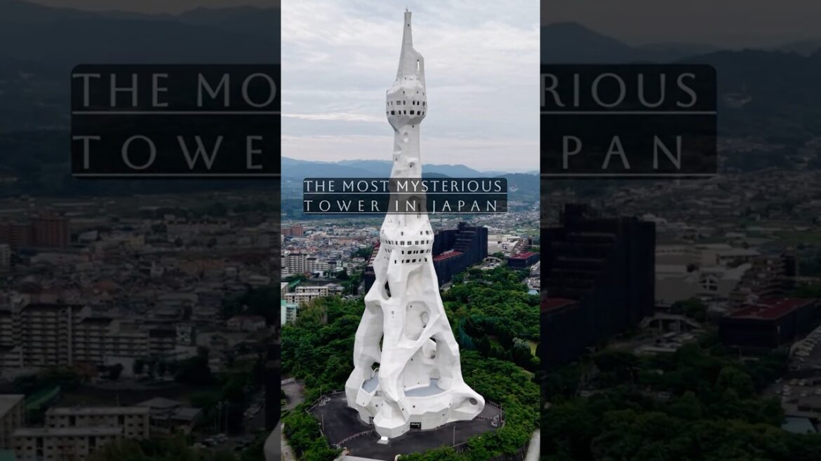 JAPANS MYSTERIOUS TOWER 🗼  #japan #osaka #djidrone