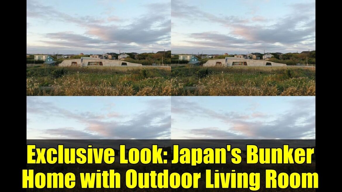 Exclusive Look: Japan's Bunker Home with Outdoor Living Room