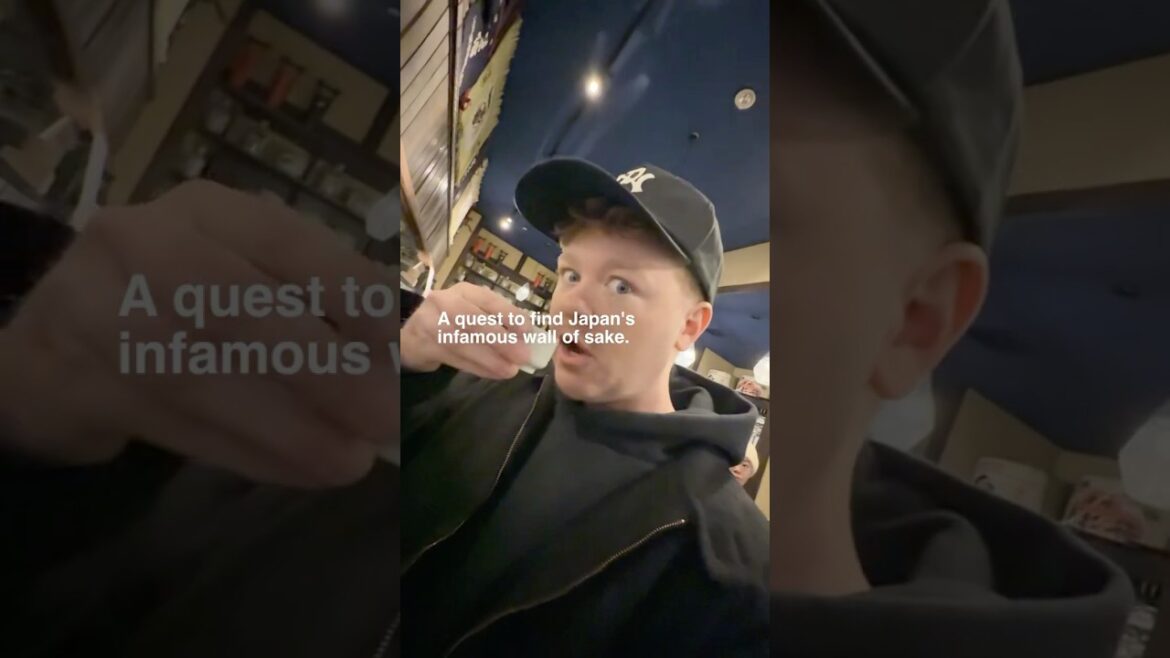 Trying Japan’s famous wall of sake vending machines in Niigata Station! 🇯🇵