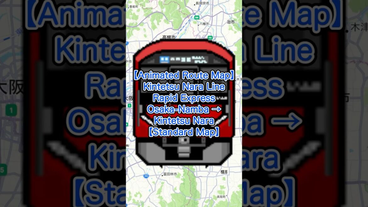 Explore Japan’s Kintetsu Nara Line | Rapid Express from Osaka-Namba to Nara | Standard Map