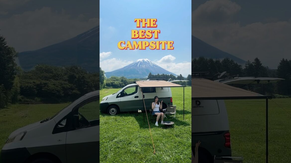 Is this the best campsite in Japan? 🏕️