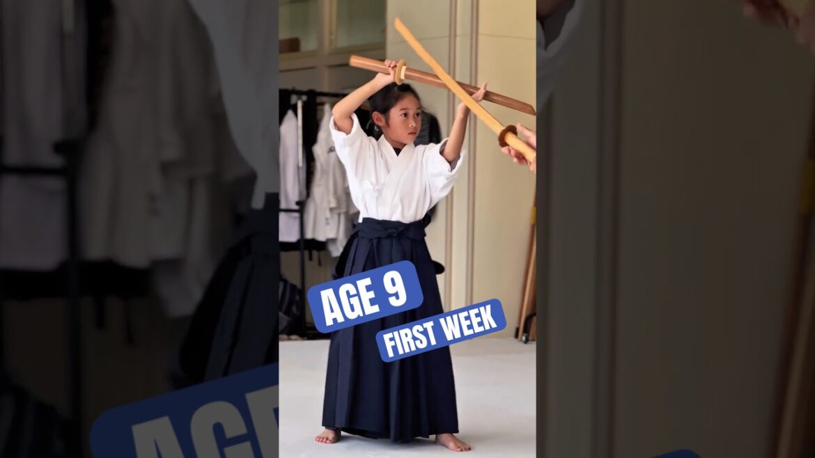 Her First Katana Swing 😊 ⚔️ #KatanaCamp #JapanTravel