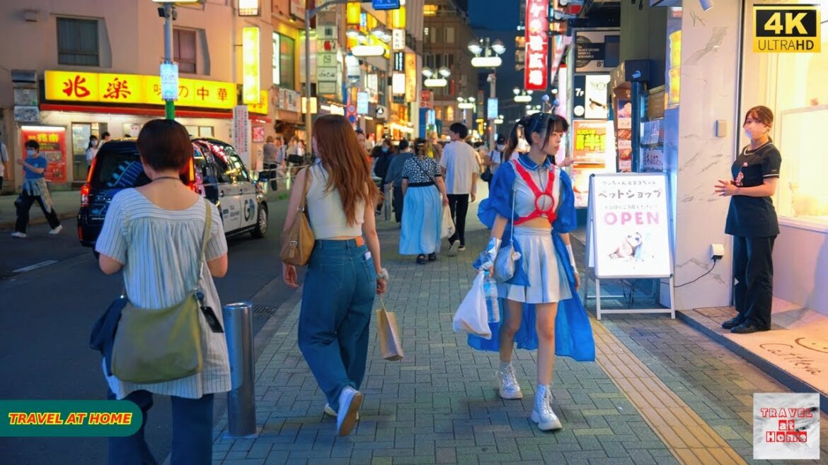 4K HDR Japan travel 2025 | Night Walk in Shibuya (渋谷) Tokyo Japan | Relaxing Natural City ambience