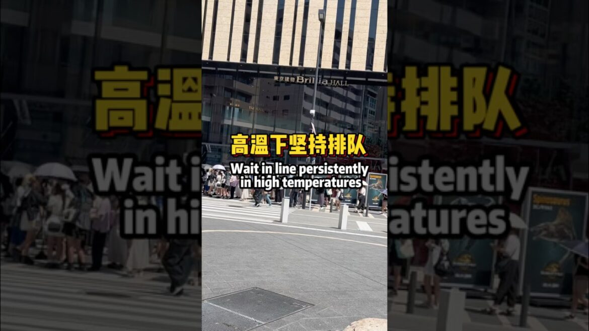 Wait in line persistently in high temperatures #Japanese Lifestyle#Japan Travel#Japanese song#lemon