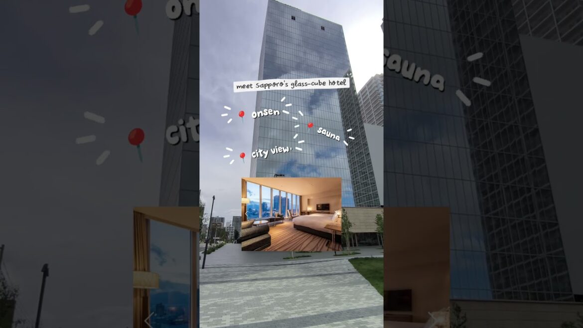 Meet Sapporo's glass-cube hotel! 😲 #japantravel #japantraveltips #hotel #agoda #visitjapanwithagoda