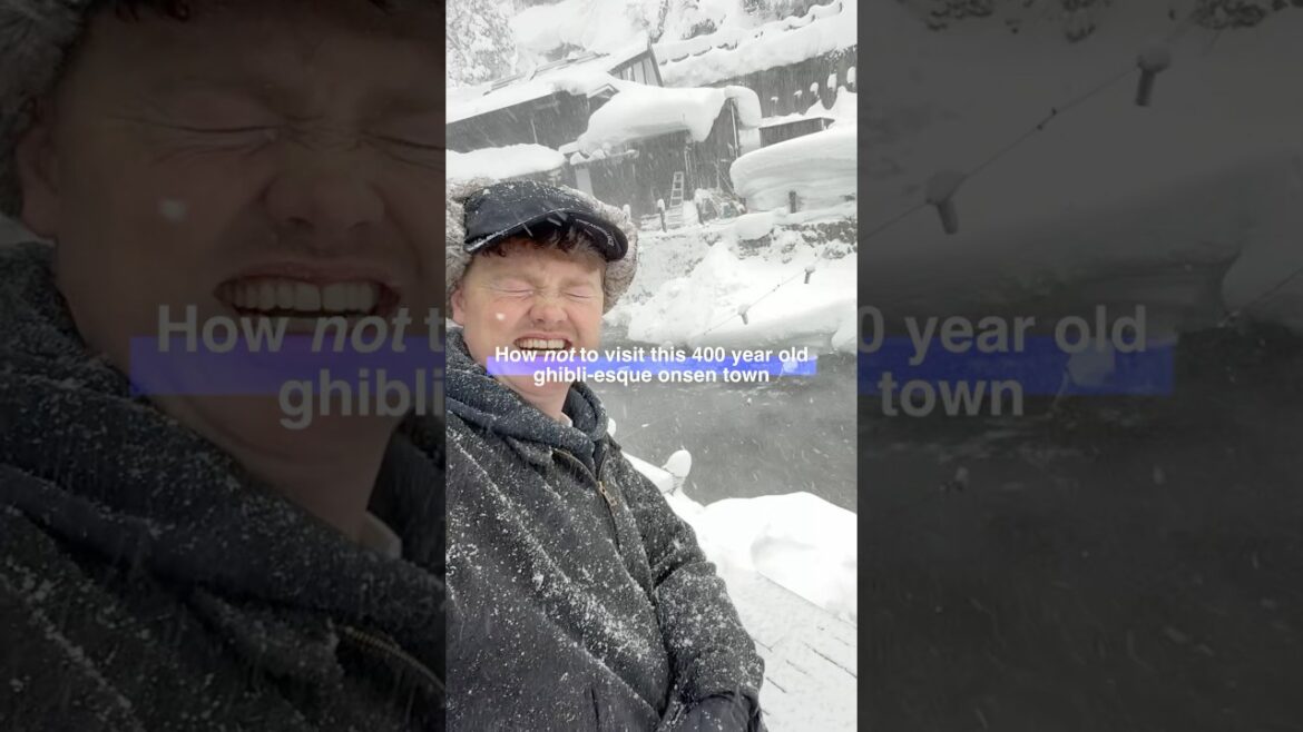 Come here, but defs book in advance ❄️ #ginzanonsen #yamagata #japantravel #japanvlog #traveladvice