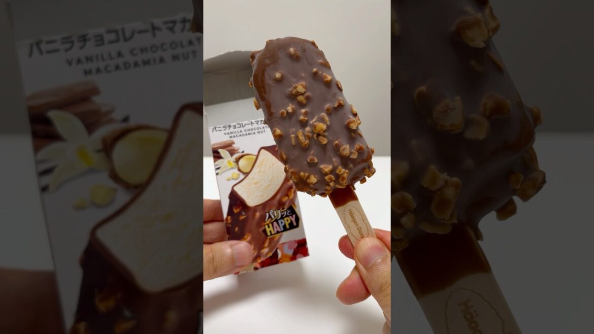 Haagen-Dazs Ice Cream Vanilla Chocolate Macadamia Nut #shorts