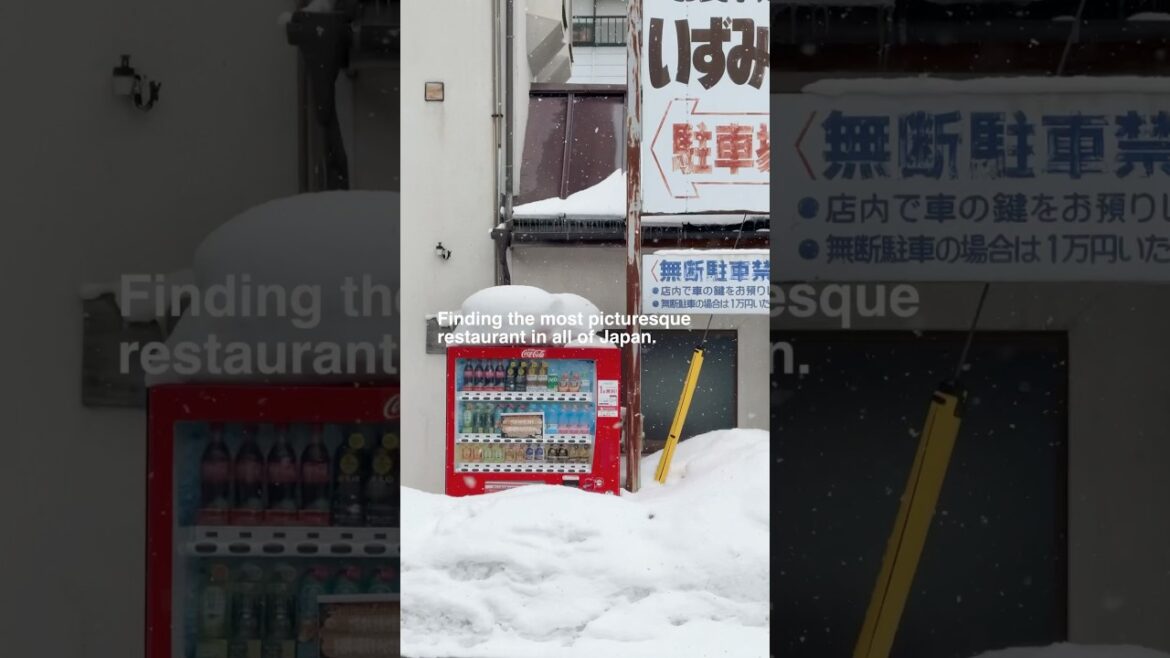 Finding the most picturesque restaurant in all of Japan…