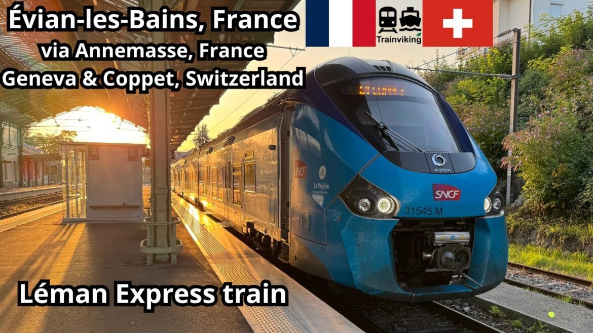 Léman Express Évian-les-Bains & Annemasse, France – Geneva & Coppet, Switzerland regional train Léman Express Évian-les-Bains & Annemasse, France - Geneva & Coppet, Switzerland regional train