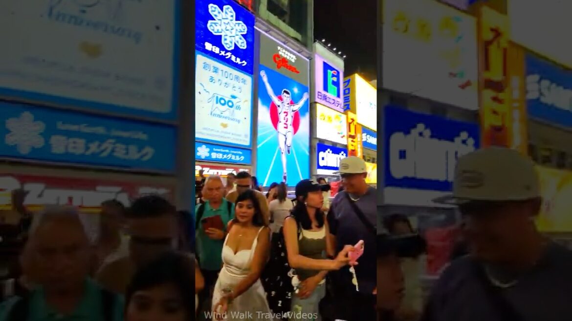 Ebisu Bridge 戎橋 Dotonbori in Osaka Japan 🇯🇵 2025 Night Walking Tour Vlog & Travel Guide