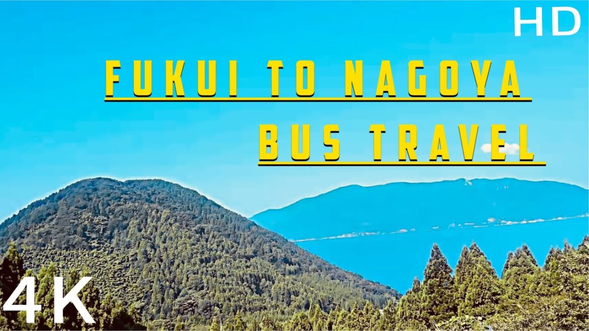 🇯🇵 Fukui to Nagoya Bus Travel | Relaxing Scenic Road Trip Japan 4K HDR