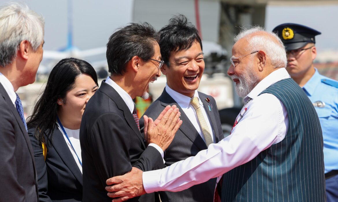 PM Modi Arrives In Japan On Two-Day Visit