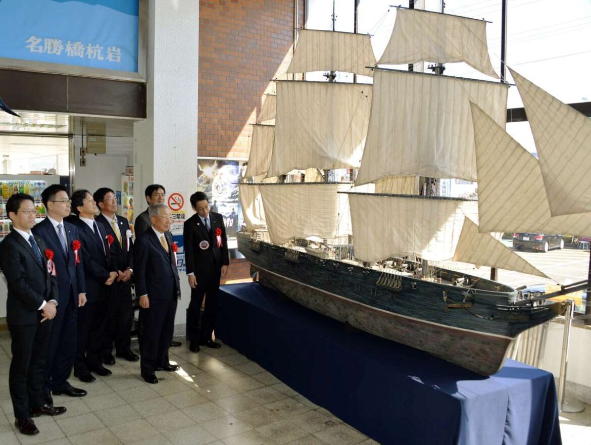 Turkey and Japan: Putting an Unshakable Friendship to Work 20160215 Model of Turkish frigate Ertugrul Kushimoto Wakayama