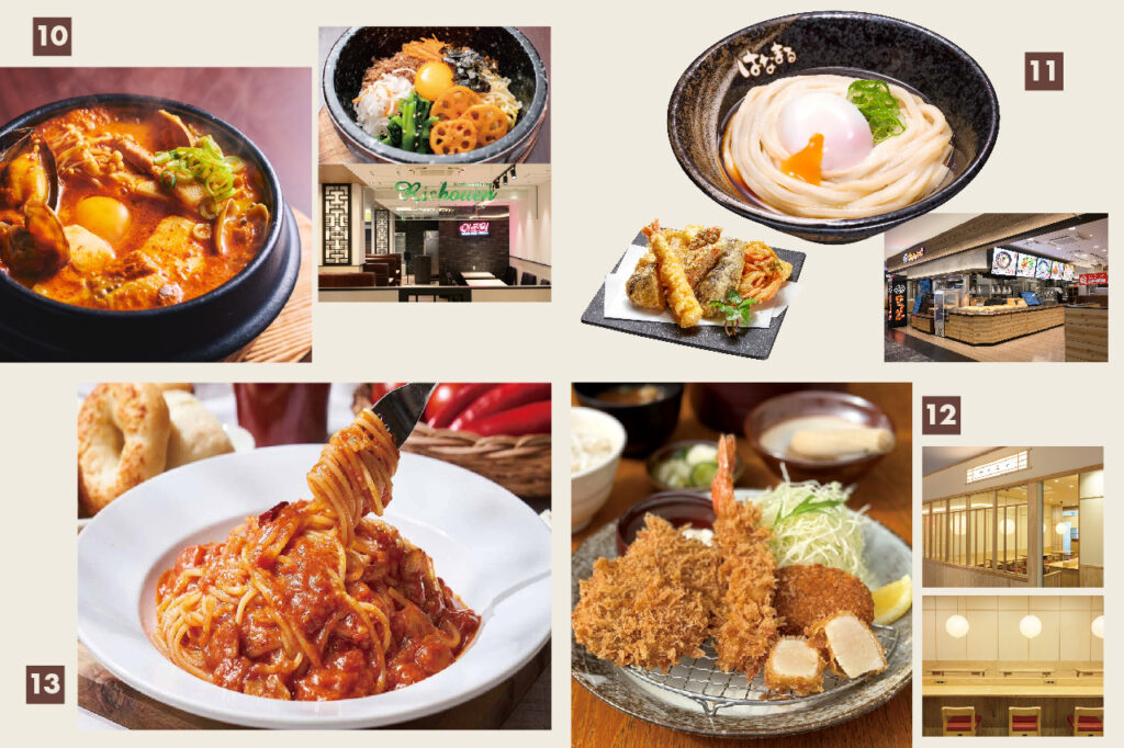 Korean Dining Lee Chao-en, Hanamaru Udon, Tonkatsu Katsurai, Capricciosa
