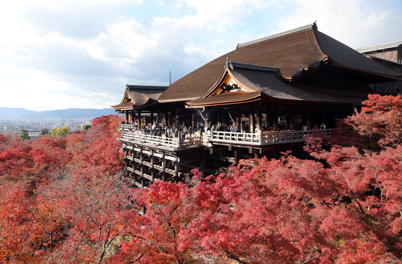 Kiyomizudera in Kyoto. (© Jiji)