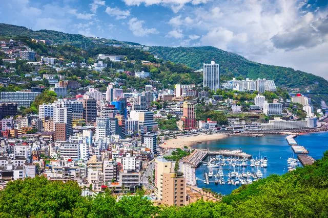Sean Pavone/iStockphoto/Getty Images The coastline of Atami City.