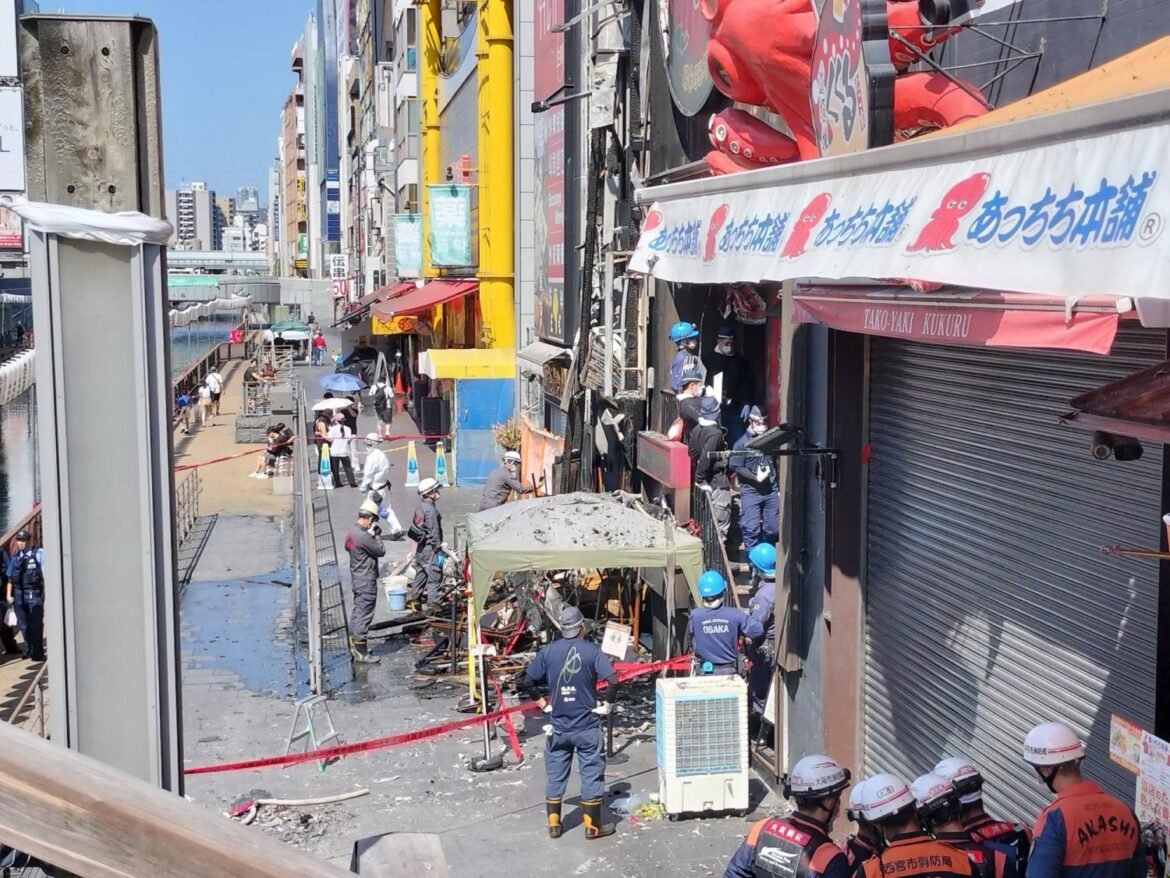 Two firefighters killed in Osaka fire may have been trapped Two firefighters killed in Osaka fire may have been trapped
