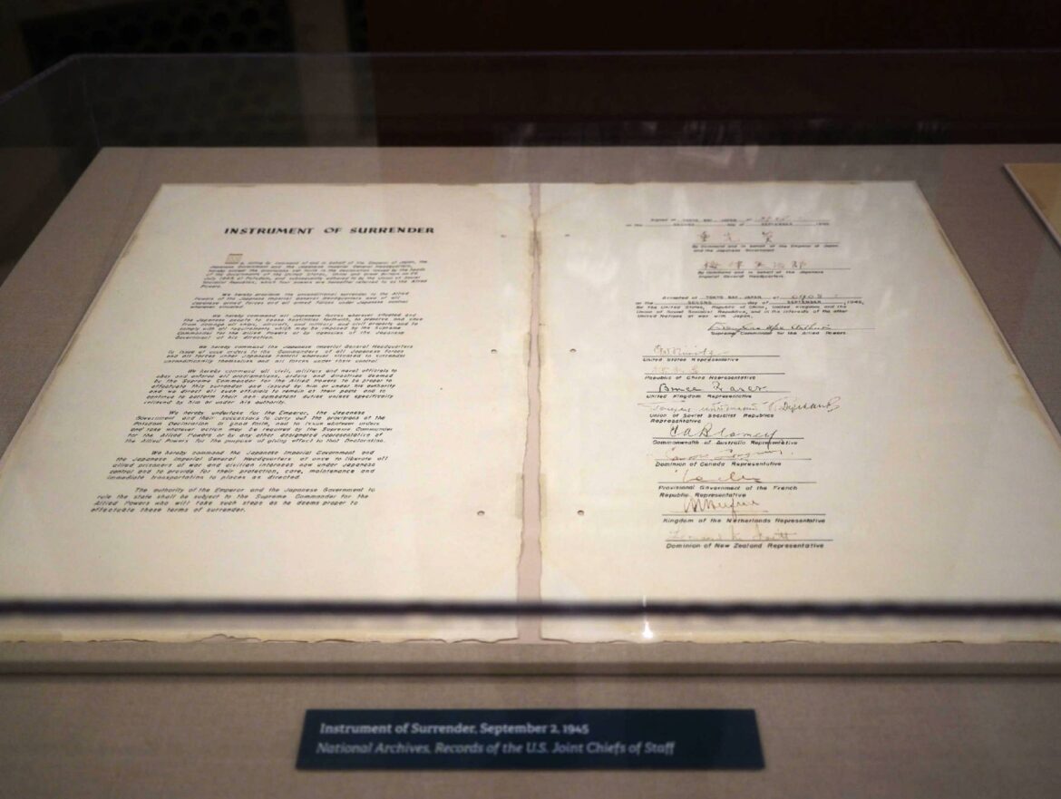 Instrument of Japan’s World War II surrender on display in U.S. Instrument of Japan's World War II surrender on display in U.S.