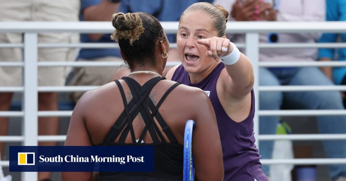US Open: Naomi Osaka steps in to slam Jelena Ostapenko over heated row with black player