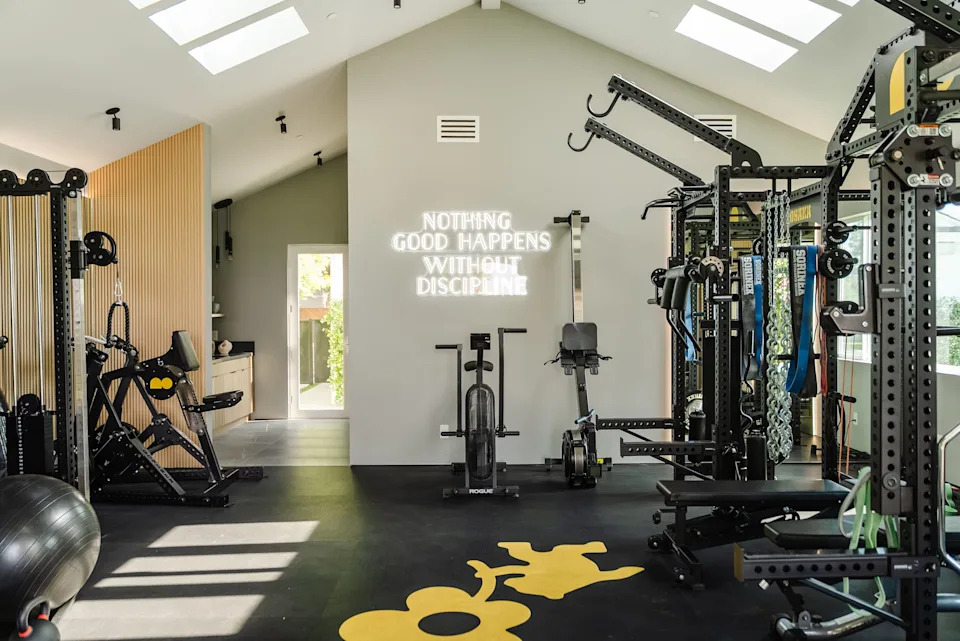 The home’s gym.