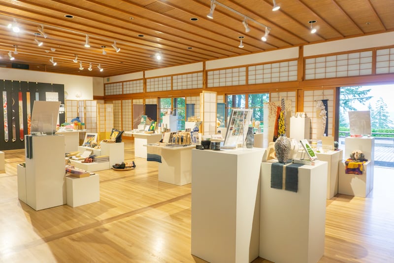 Japanese art and wares market interior
