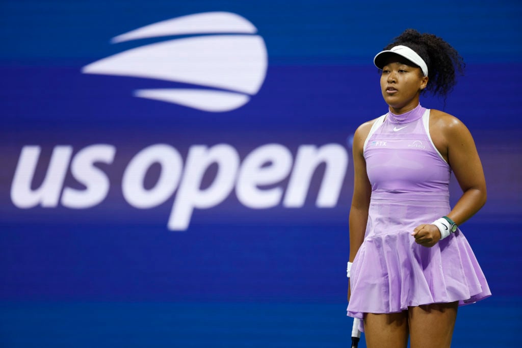Naomi Osaka in action at the 2022 US Open