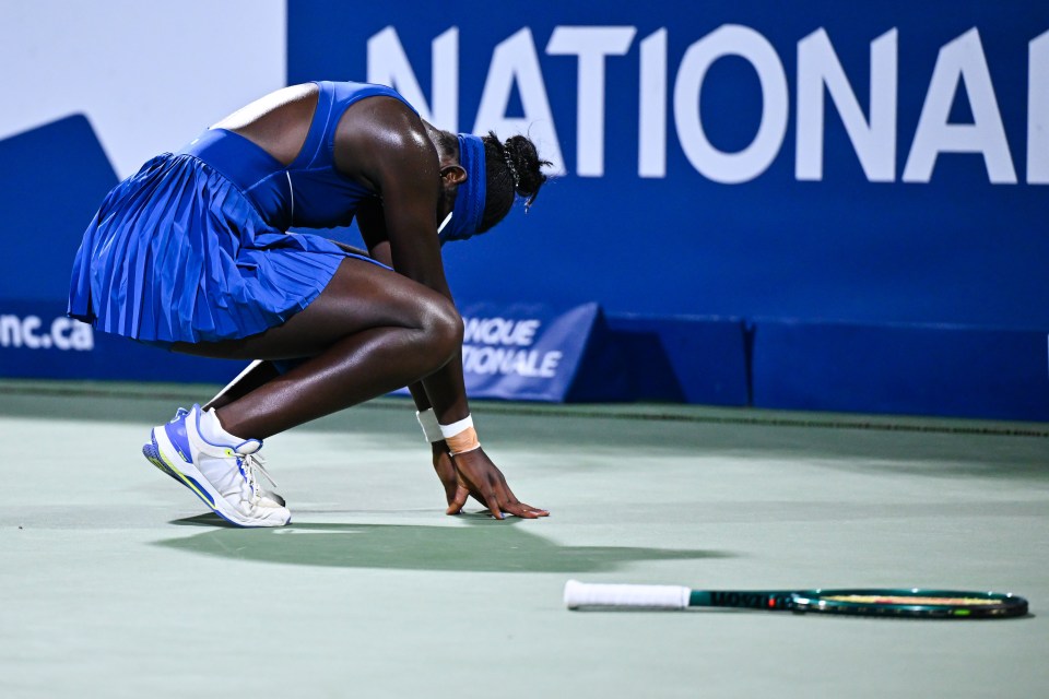 Mboko was full of emotion after securing her place in the final