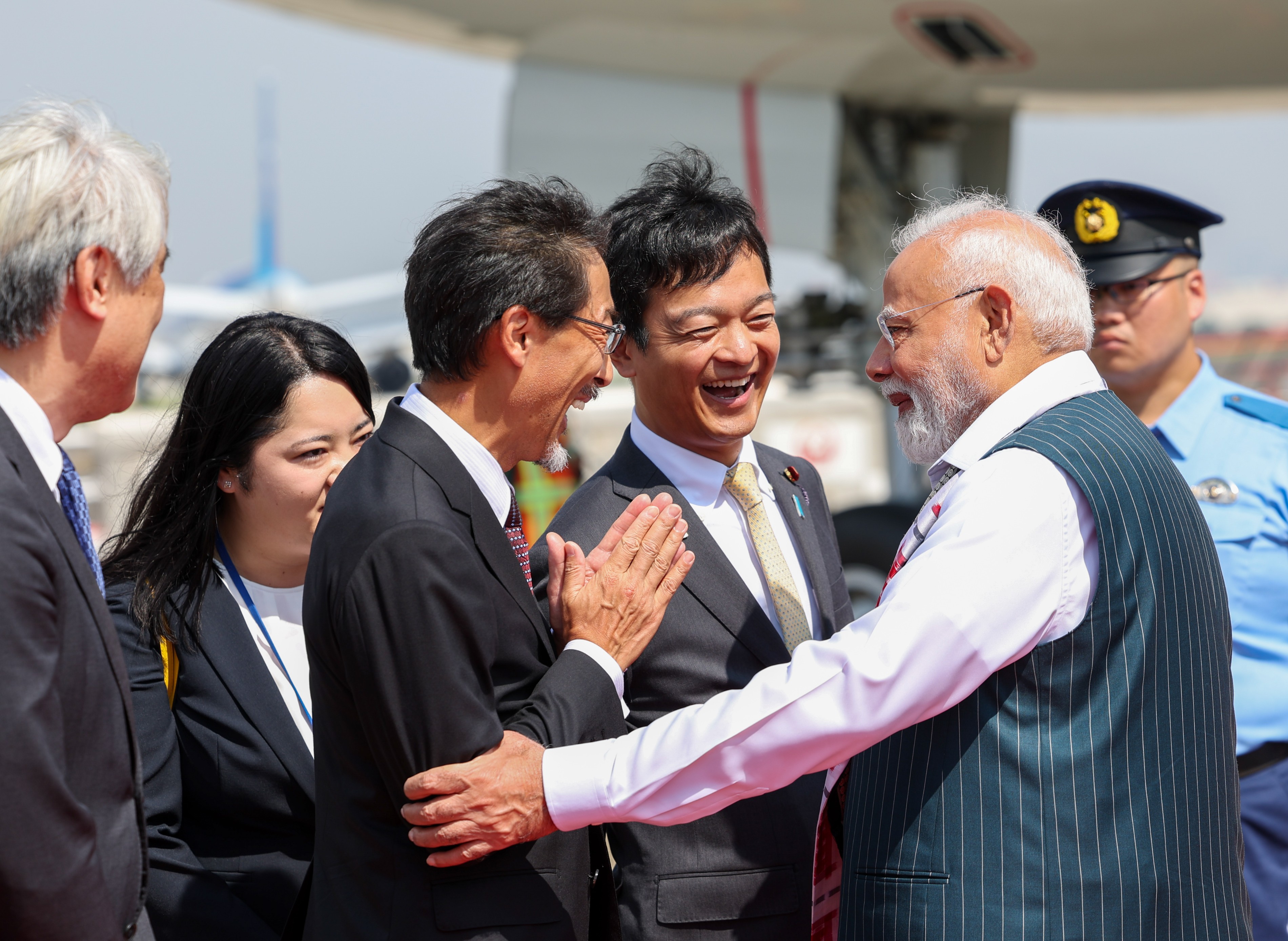 PM Modi arrives in Japan(X@narendramodi)