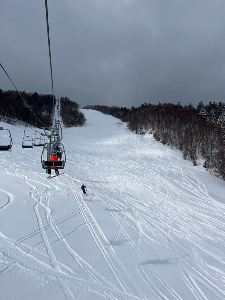 ski lift in Japan