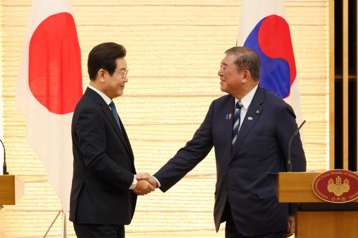 Does South Korea Truly Want Forward-Looking Ties with Japan? Lee Ishiba joint press conference cabinet secretariat rs