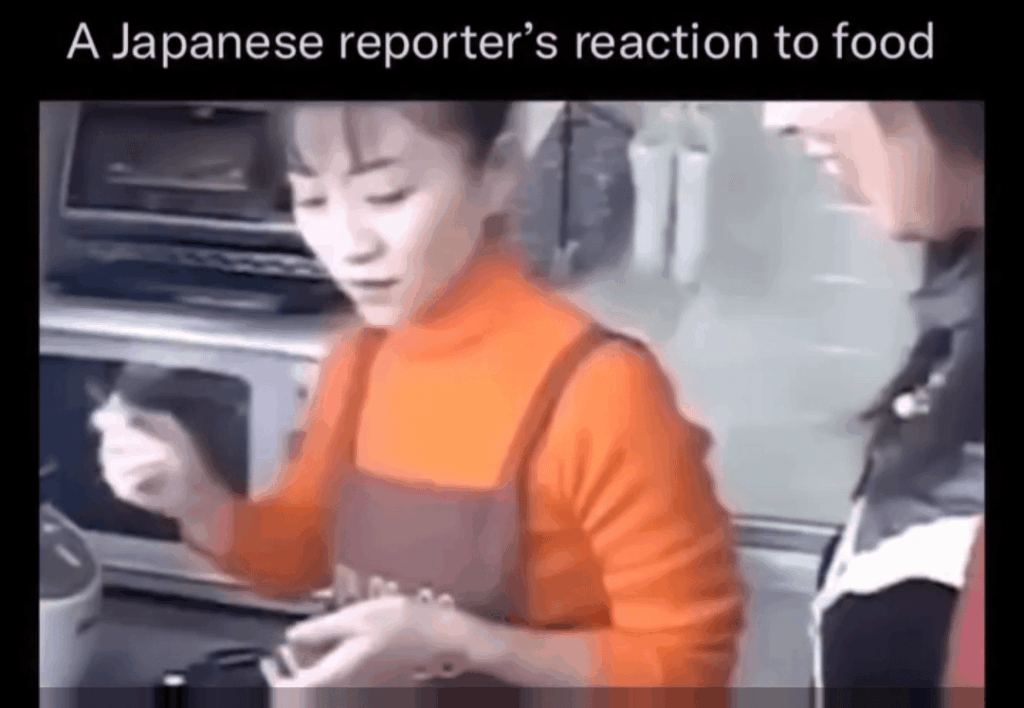A Japanese reporter's reaction to food