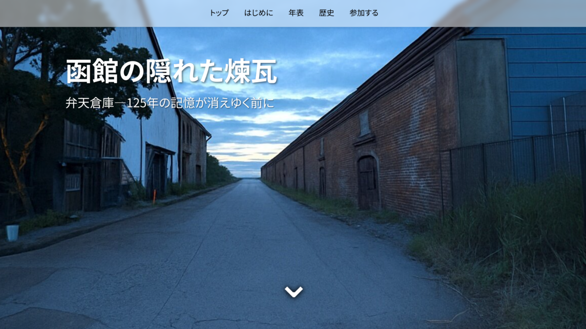 Screenshot from the front page of the website.